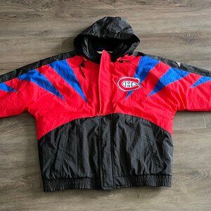 New Montreal Canadiens Rare NHL Apex One Jacket- Large- Vintage Very Cool EUC